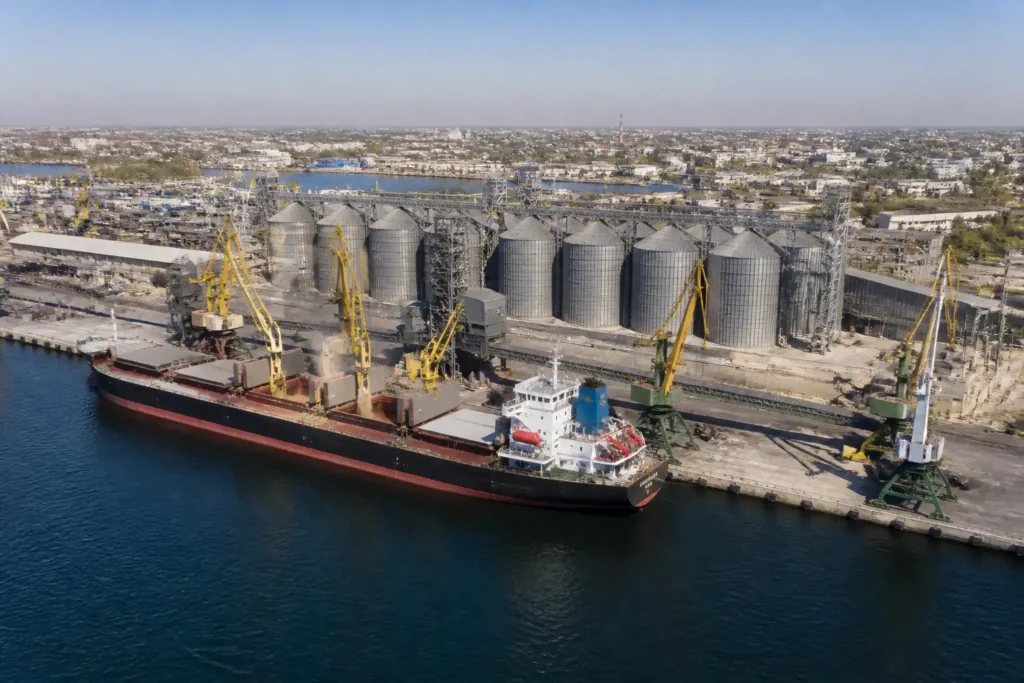 Illustration of Romania sẵn sàng tăng vận chuyển ngũ cốc Ukraine qua cảng Constanta