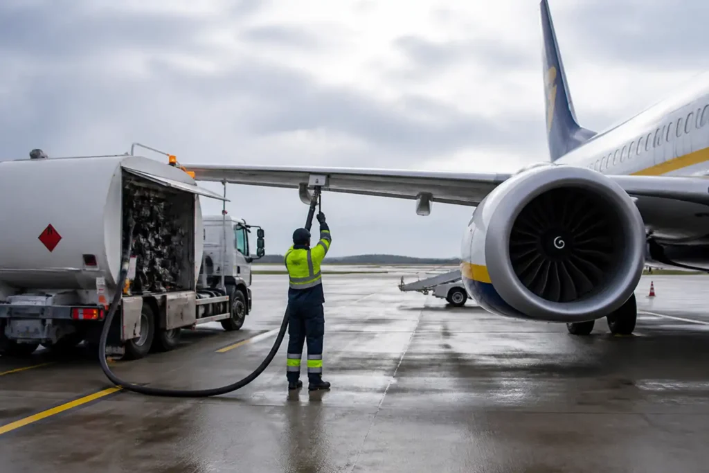 Illustration of Ryanair cảnh báo nhiều hãng bay có thể khó khăn vì giá nhiên liệu tăng vọt