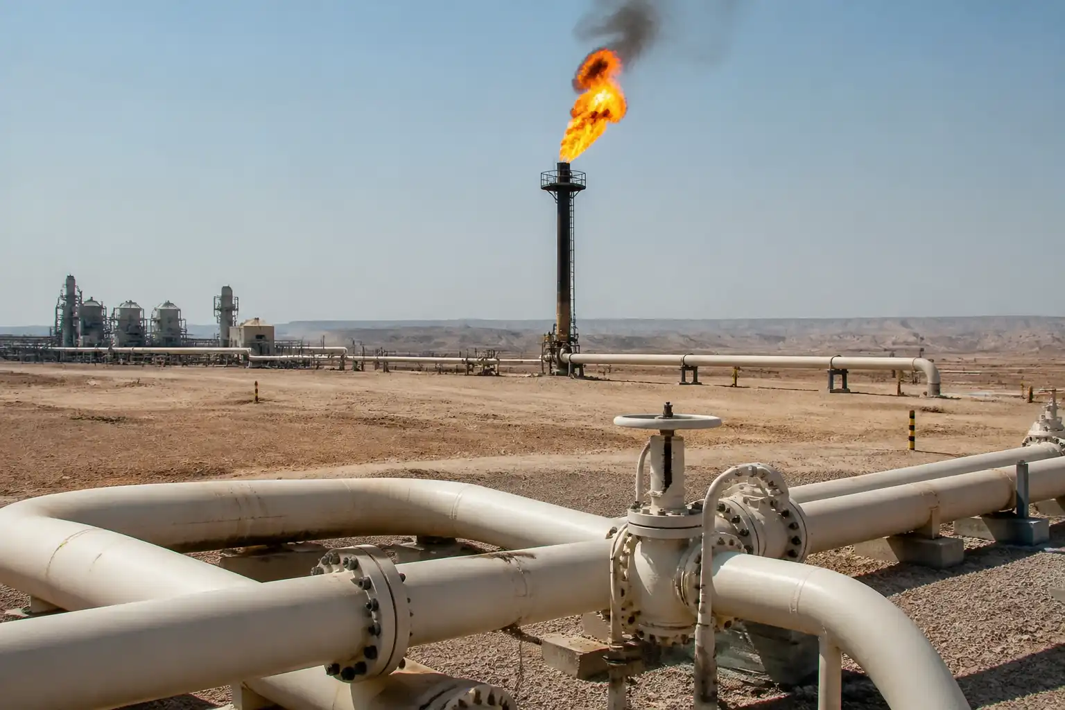 Illustration of Saudi khôi phục đường ống không xoa dịu được thị trường dầu thắt chặt