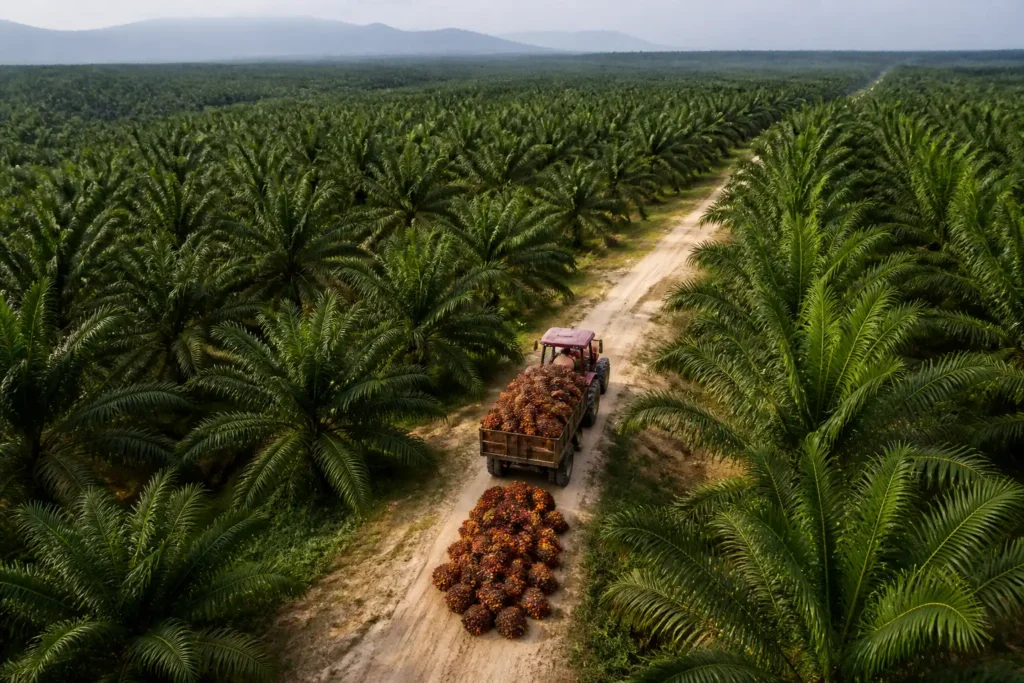 Illustration of Sản lượng dầu cọ Malaysia dự kiến duy trì cao đến cuối 2026