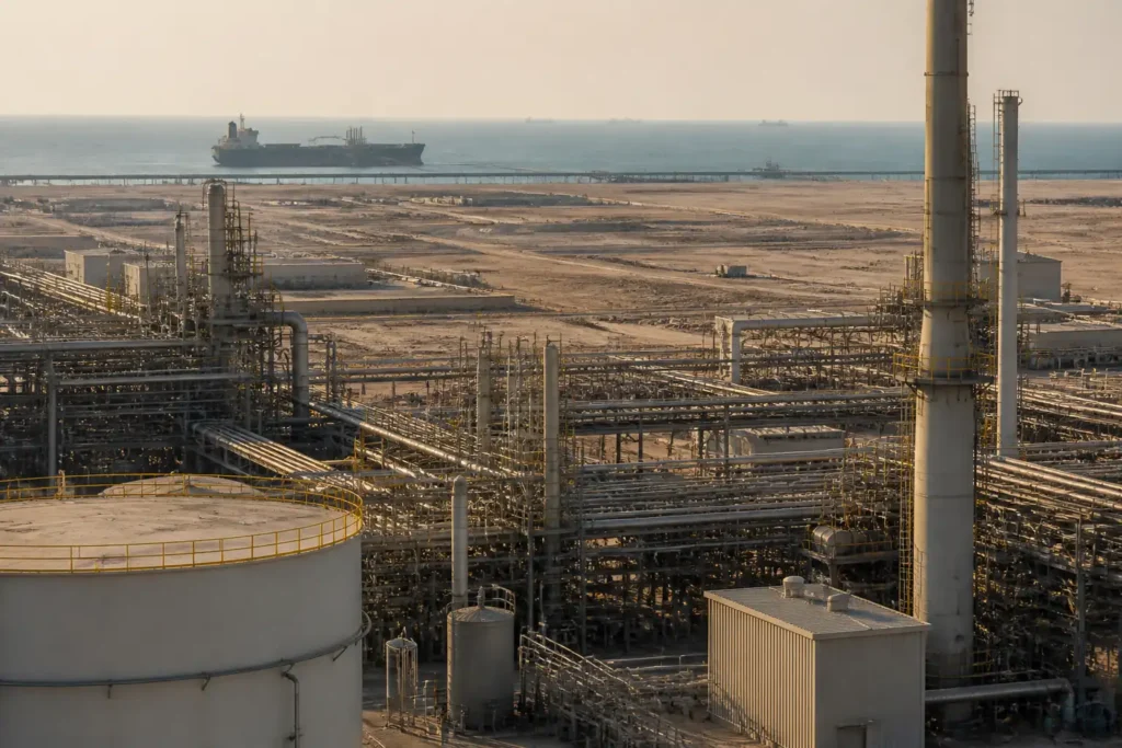 Additional Illustration of StanChart: giá dầu sàn cao hơn khi khủng hoảng Hormuz lan sang Saudi Arabia