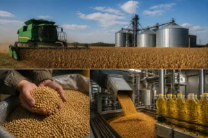 Thị trường đậu nành Ukraine: sản lượng giảm, ép dầu tăng