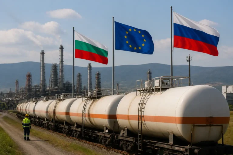 Illustration of Bulgaria đi ngược EU về thỏa thuận dầu diesel Trump-Putin