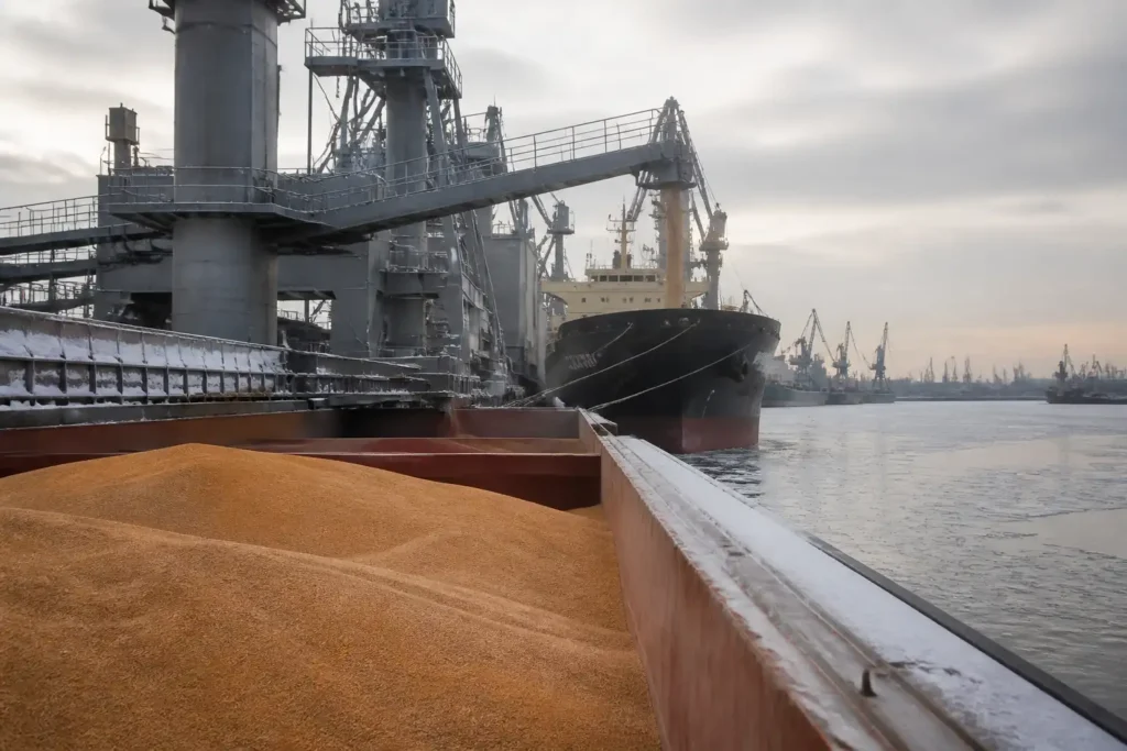 Illustration of EBA kêu gọi siết xuất khẩu ngũ cốc Nga qua cảng Baltic