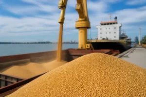 Illustration of Giá đậu tương Ukraine giảm do áp lực thị trường và hạn chế xuất khẩu
