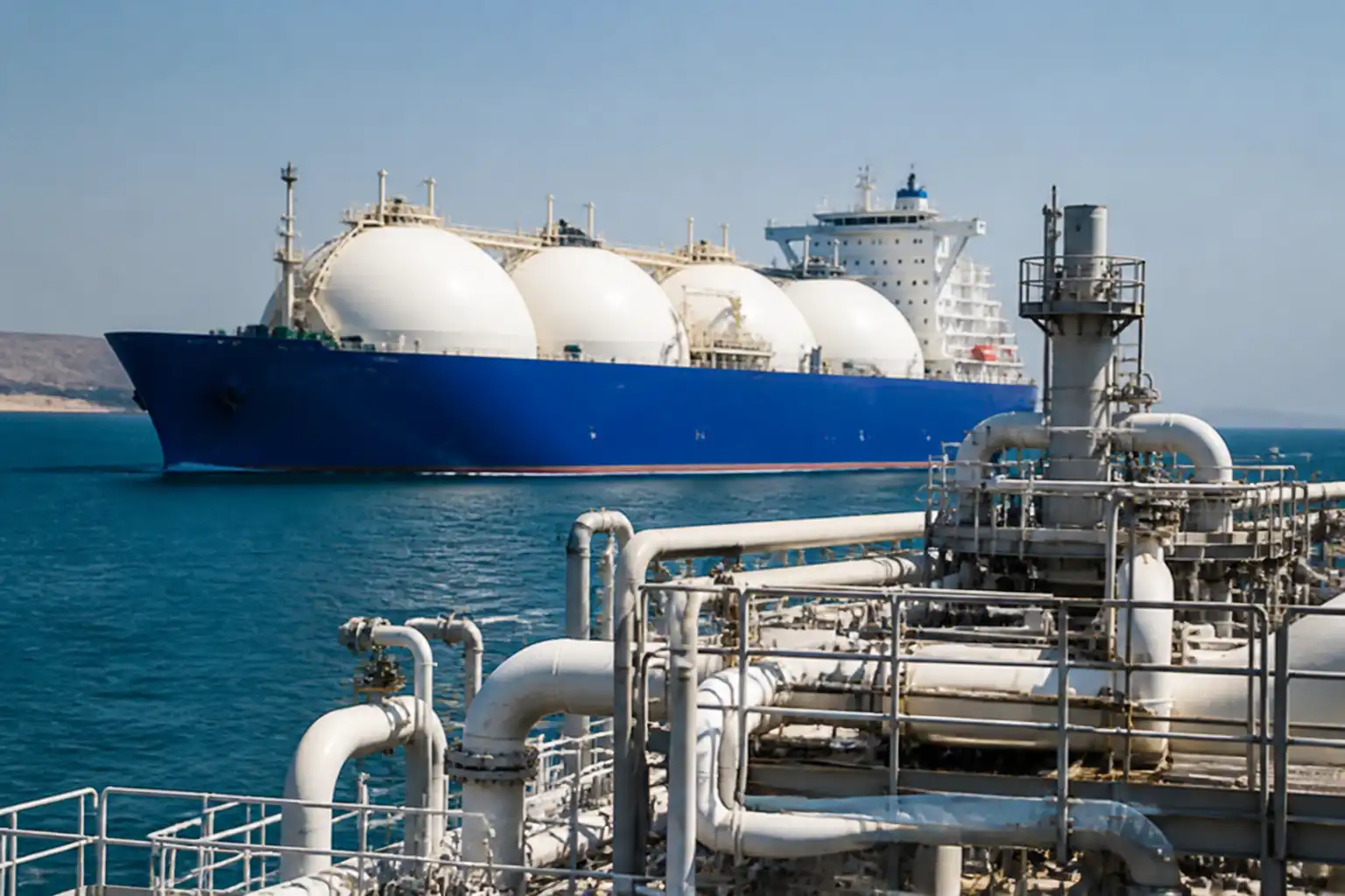 Illustration of Giá khí đốt châu Âu tiến sát đỉnh 2022 khi LNG qua Hormuz hạn chế
