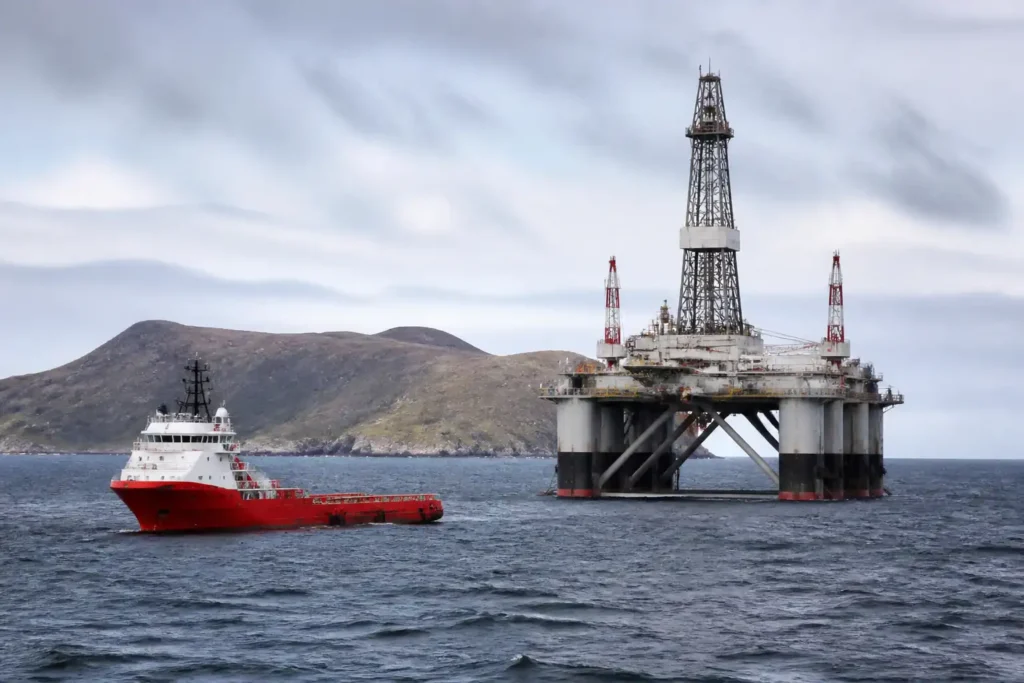 Illustration of Halliburton rút khỏi dự án dầu khí Falklands của Anh