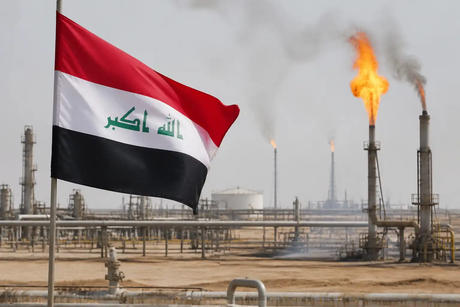 Illustration of Iraq lập ngân sách 2027 theo giá dầu 58 USD, thâm hụt lớn