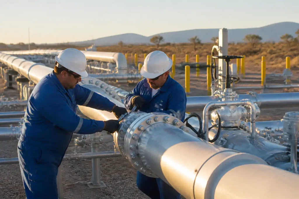 Additional Illustration of Kinder Morgan khôi phục dòng khí đốt Mỹ-Mexico sau sự cố đường ống