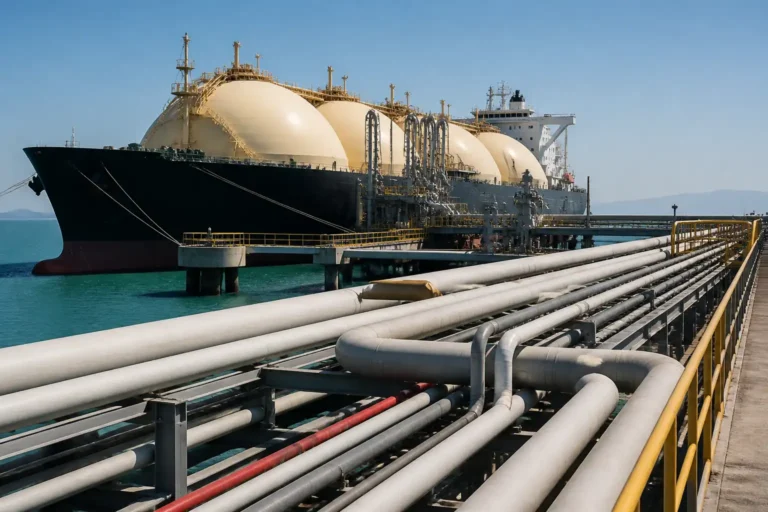 Illustration of Pakistan đối mặt thiếu khí đốt mùa đông nếu LNG Hormuz bị nghẽn