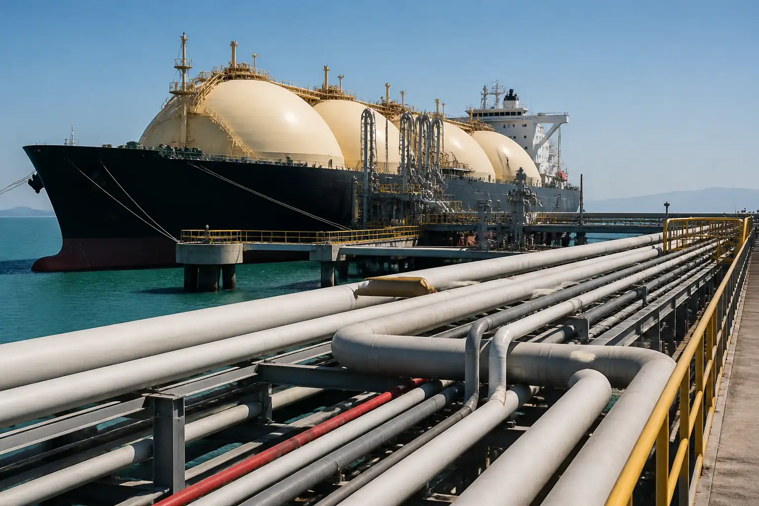 Illustration of Pakistan đối mặt thiếu khí đốt mùa đông nếu LNG Hormuz bị nghẽn