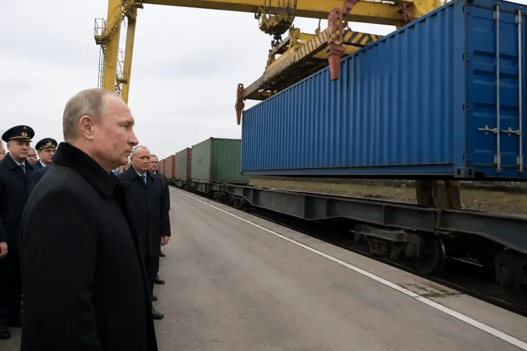 Illustration of Putin nỗ lực giữ ảnh hưởng đang suy giảm của Nga ở Trung Á