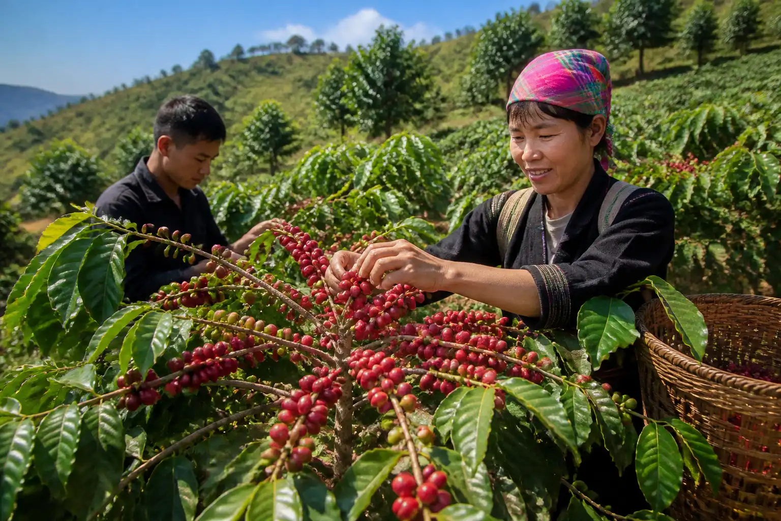 Illustration of Sơn La đẩy mạnh phát triển thương hiệu cà phê Arabica bền vững