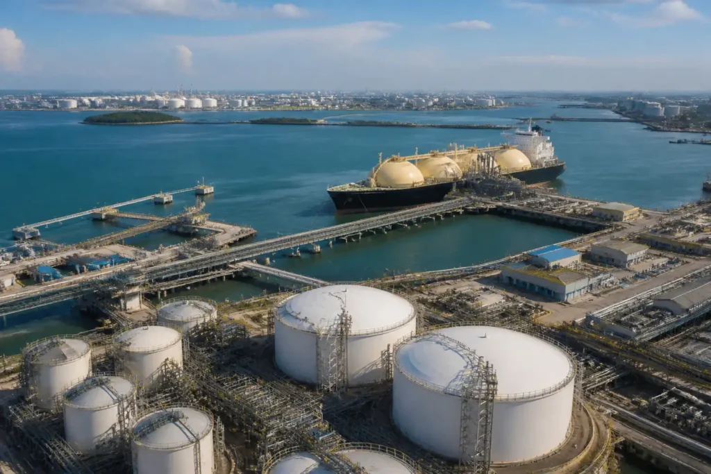 Illustration of Singapore cân nhắc điện hạt nhân khi chiến tranh Iran lộ điểm yếu nhập khẩu