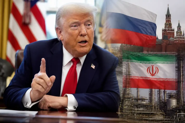 Illustration of Trump dùng Graham Act để siết Nga, gây sức ép lên Iran
