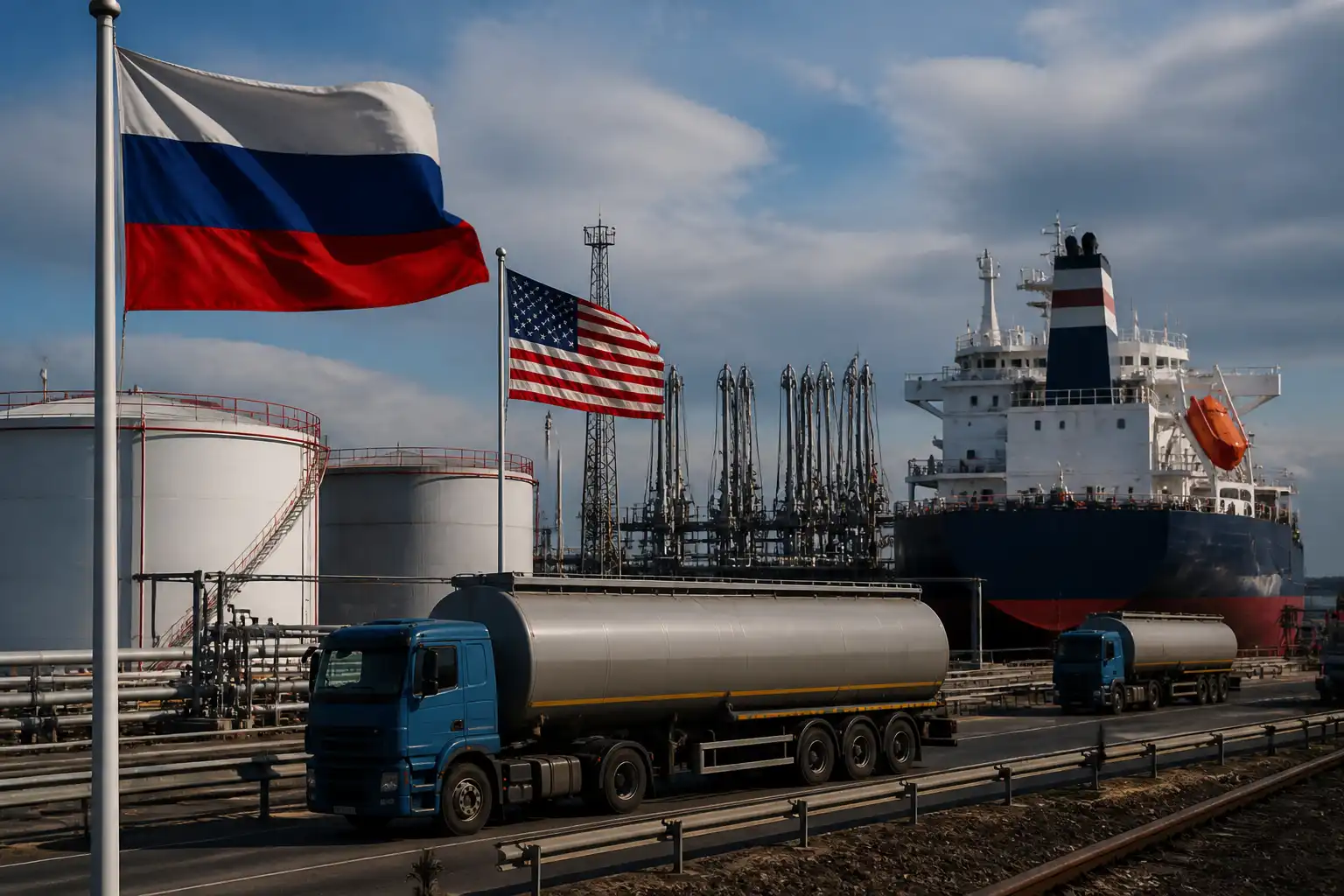 Illustration of Trump tính gì phía sau thỏa thuận diesel với Nga?