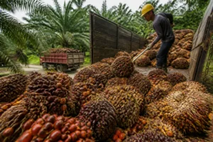 Illustration of USDA dự báo sản lượng dầu cọ Malaysia giảm còn 19,7 triệu tấn