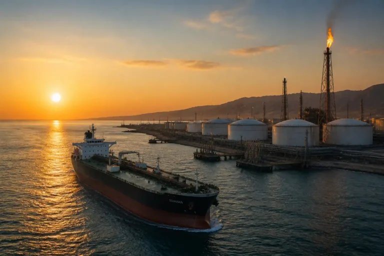 Illustration of WTI biến động khi nguồn cung Vịnh tăng, rủi ro Trung Đông trở lại