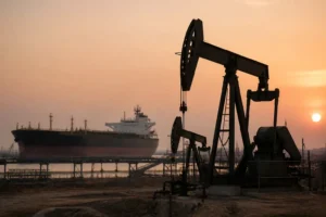 Illustration of WTI biến động khi nguồn cung Vùng Vịnh tăng, rủi ro Trung Đông trở lại